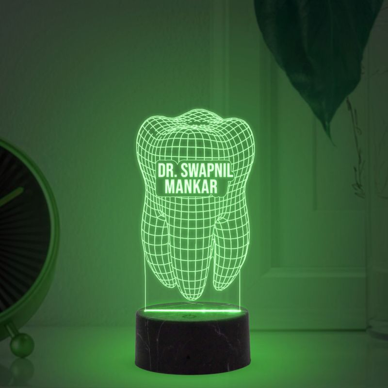 3D Design Of Teeth Night Lamp
